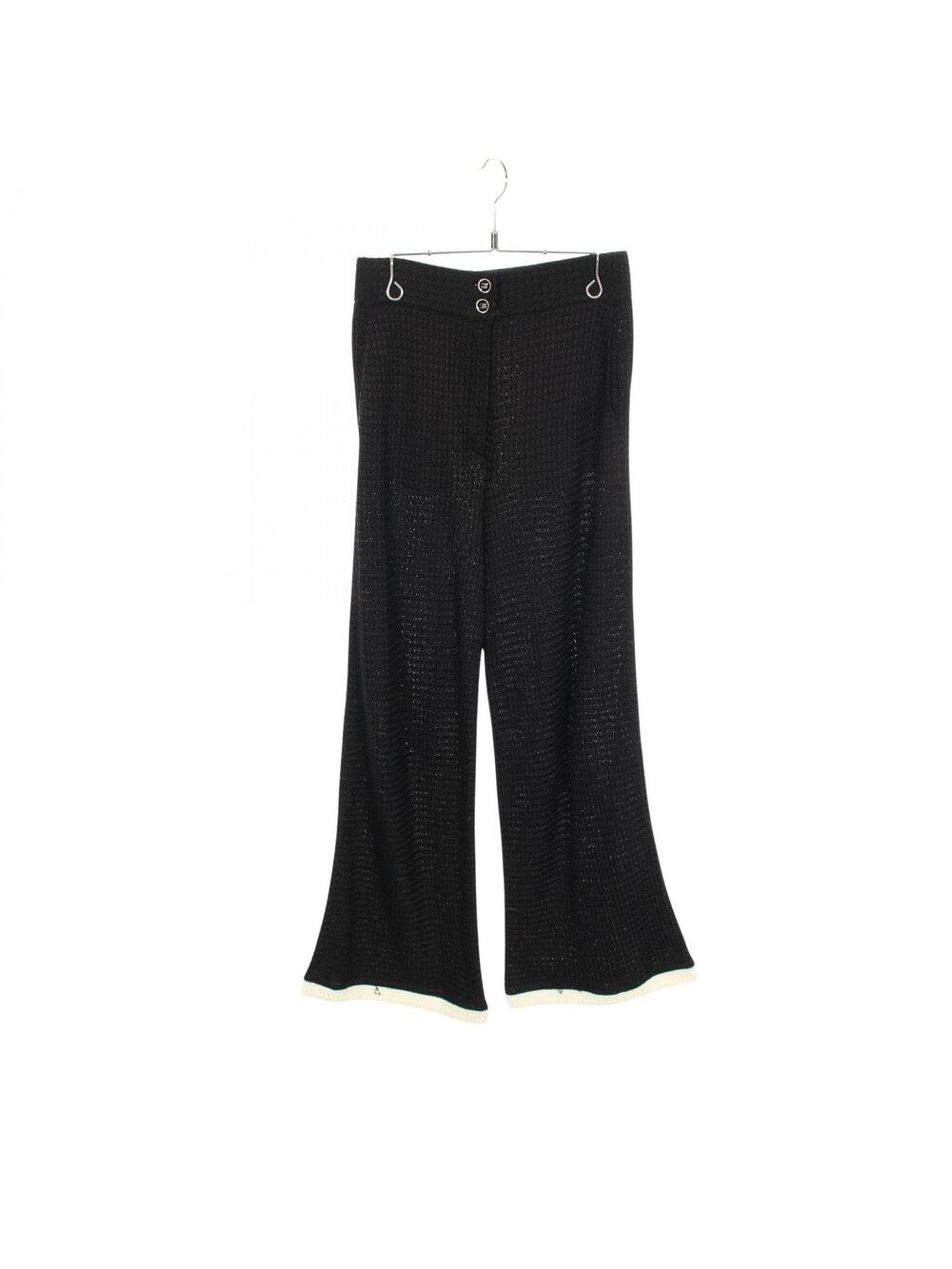 Chanel Coco Mark Button Knit Pants #36 #328442C12B